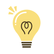 ひらめき電球アイコン