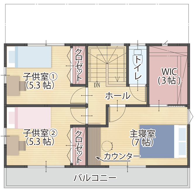 6帖横長タイプ1階