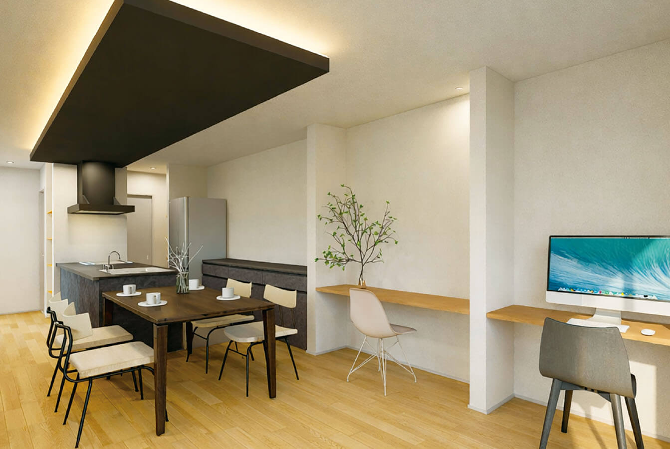 カフェのような落ち着きのあるキッチン!