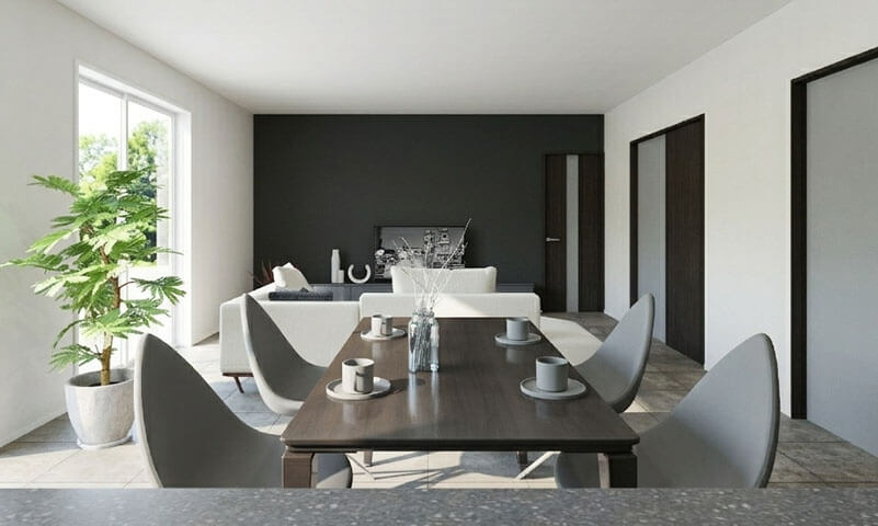 洗一直線につながるLDK