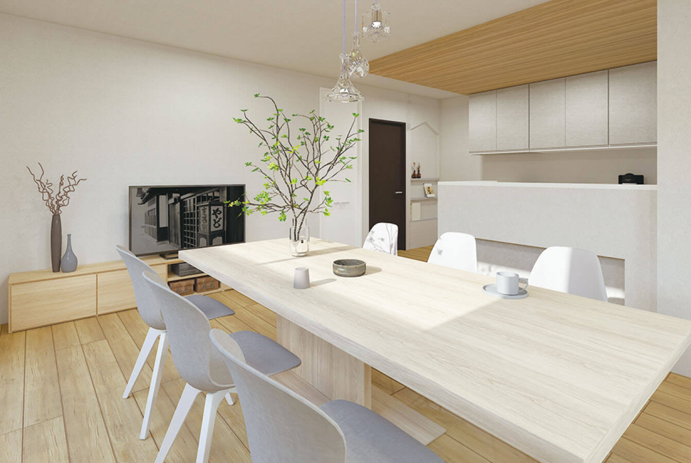 ダイニング中心のLDK