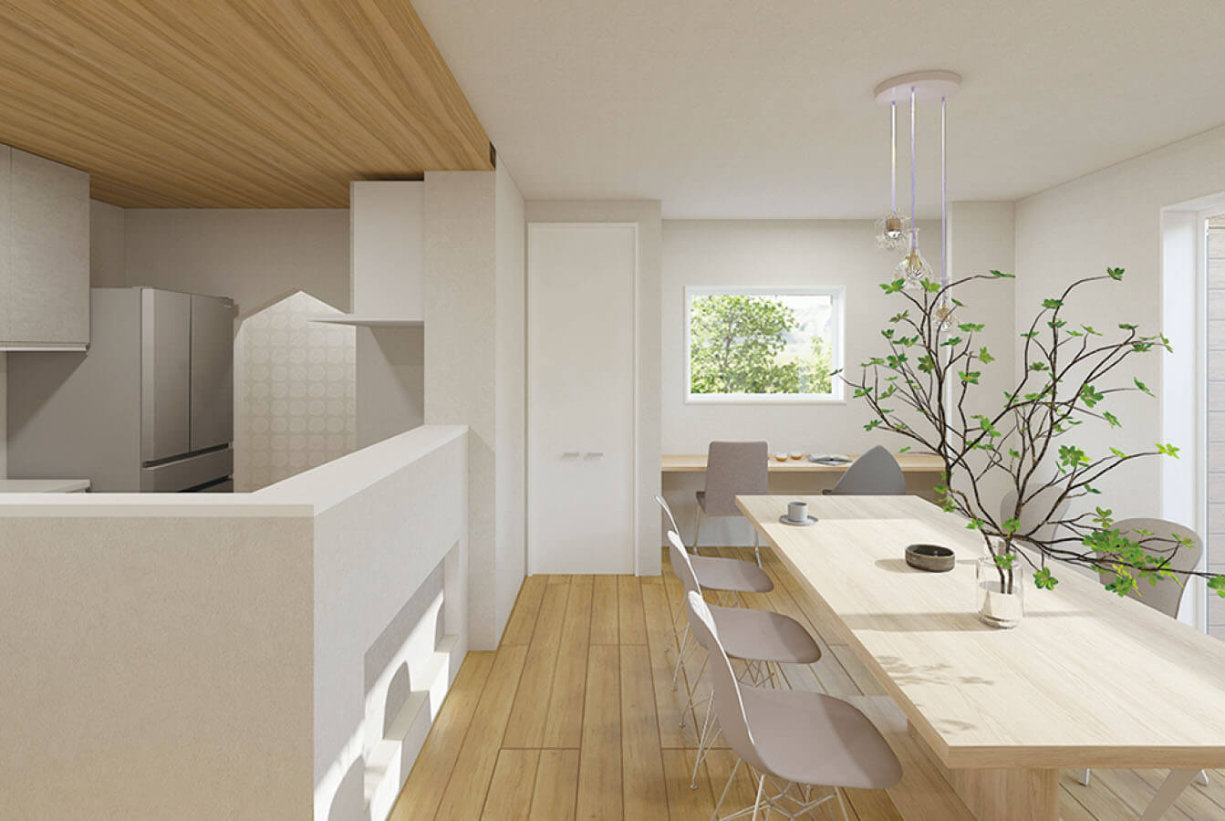 リビングに設けたスタディースペース